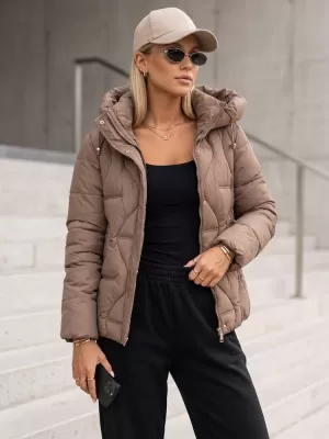 Dámska bunda DSTREET TY5941 BÉŽOVÁ