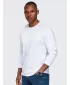 Pánske tričko OMBRE OM-LSBL-0142 WHITE