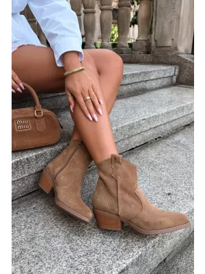 Dámske členkové topánky BIG STAR SHOES TT274953 BÉŽOVÁ