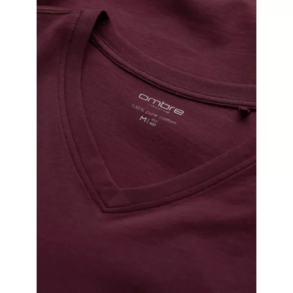  Pánske tričko OMBRE L171 BURGUNDY 
