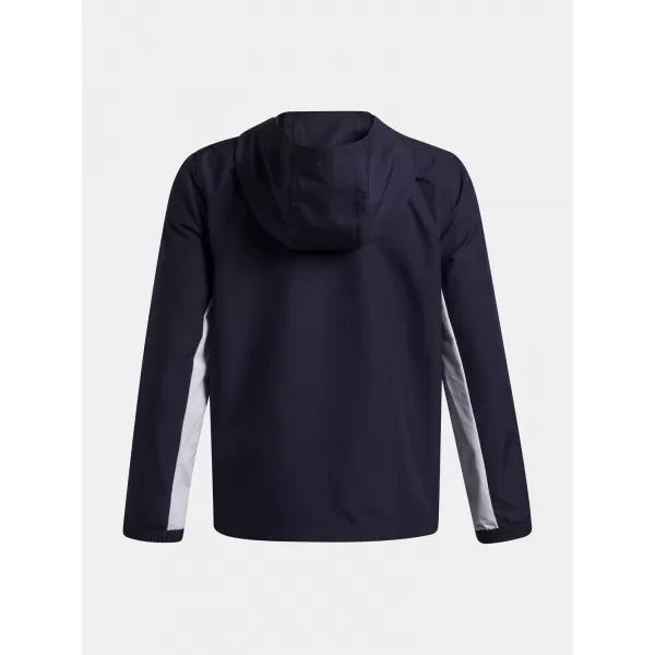  Chlapčenská bunda UNDER ARMOUR UA B RIVAL WVN JACKET 1390154-410 MODRÁ 