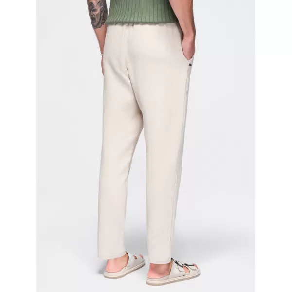  Pánske nohavice OMBRE OM-PACP-0310 OFF-WHITE 