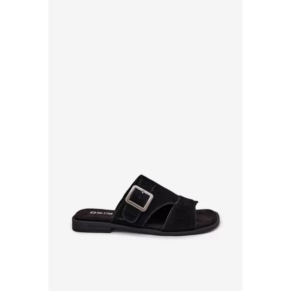  Dámske šľapky BIG STAR SHOES TT274477 BLACK 