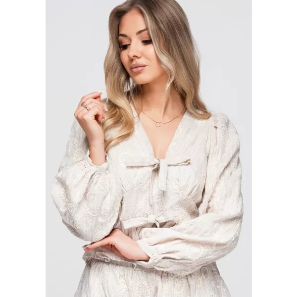  Dámska blúza OMBRE OW-TS-E0060 BEIGE 