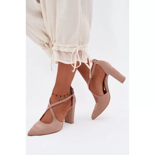  Dámske lodičky ZAZOO 1053 BEIGE 