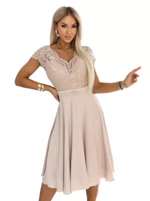 Dámske šaty NUMOCO 381-7 BÉŽOVÁ