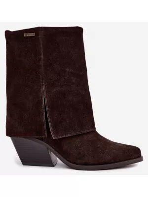 Dámske čižmy BIG STAR SHOES UU274115 BROWN/BEIGE SHADOWS