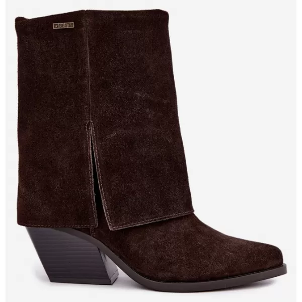  Dámske čižmy BIG STAR SHOES UU274115 BROWN/BEIGE SHADOWS 