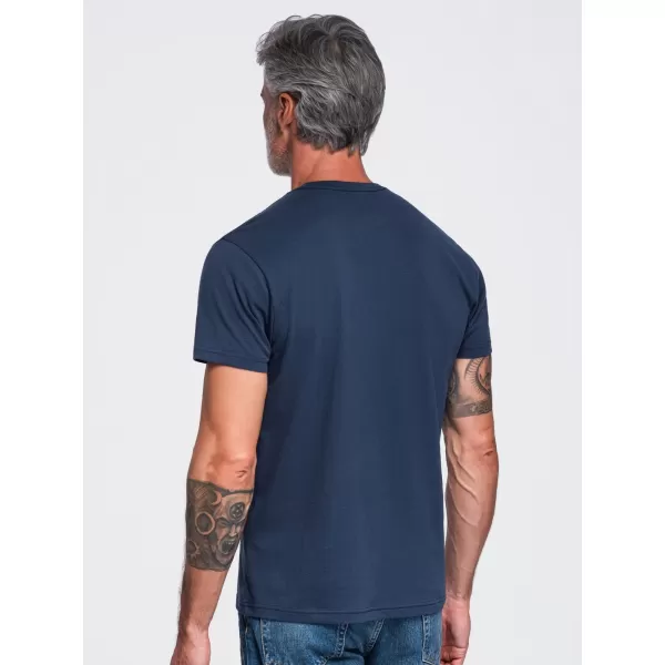  Pánske tričko OMBRE OM-TSCT-0305 NAVY BLUE 