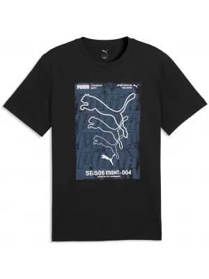 Pánske tričko PUMA GRAPHICS BOX TEE 69436601 PUMA BLACK