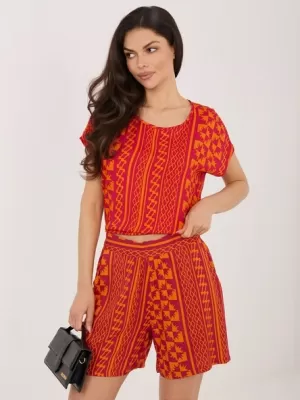 Dámske kraťasy SUBLEVEL D73771M62489KD ORANGE