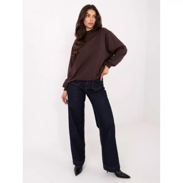  Dámska mikina BASIC FEEL GOOD RV-BL-5185.70P DARK BROWN 