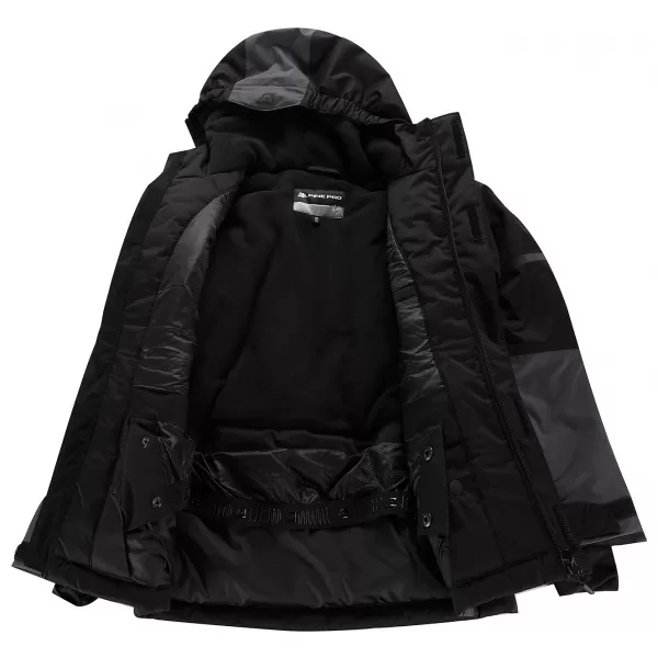  Detská lyžiarska bunda ALPINE PRO DEARO 3 BLACK 