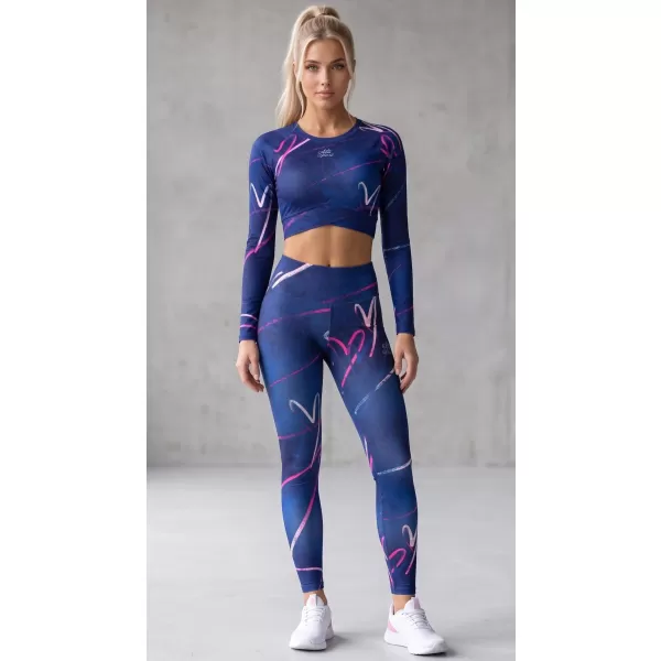  Dámske dlhé legíny premium (nové veľkosti) ALTISPORT VOJ/ALW082LEG05 TMAVO MODRÁ 
