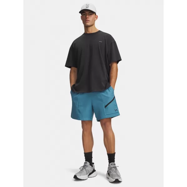  Pánske kraťasy UNDER ARMOUR UNSTOPPABLE WOVEN SHORTS 6009361-466 MODRÁ 