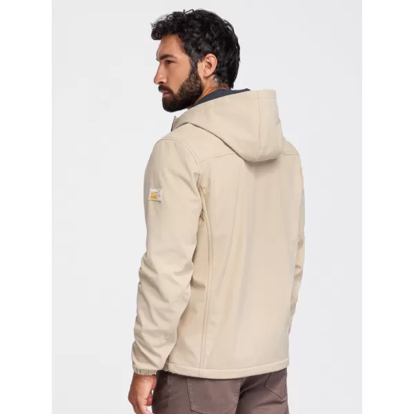  Pánska softshellová bunda OMBRE OM-JANP-0292 SAND 