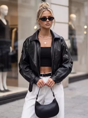Dámska bunda DSTREET TY5844 ČIERNA