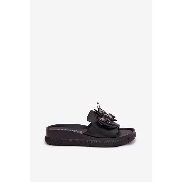  Dámske šľapky S.BARSKI KV61-6061 BLACK 