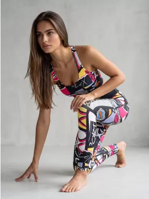 Dámske dlhé funkčné legíny premium (nové veľkosti) ALTISPORT VOJ/ALW041LEG05 ČIERNA