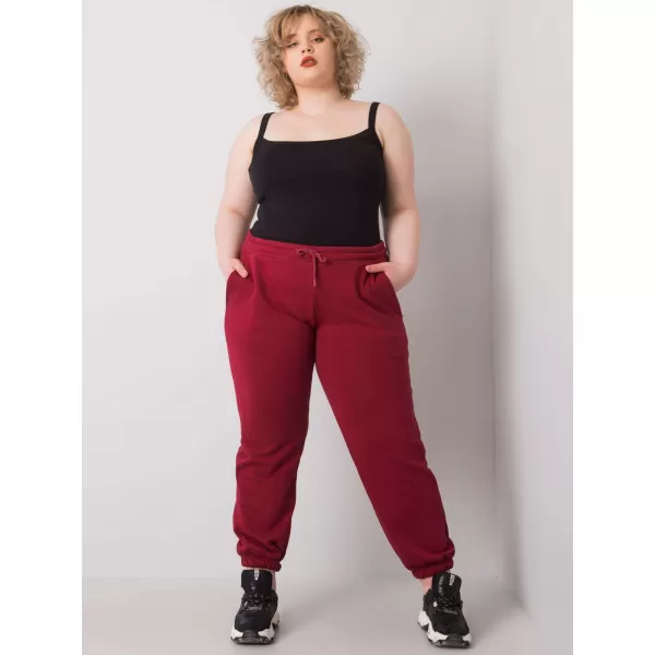  Dámske tepláky BASIC FEEL GOOD RV-DR-6331.86 BURGUNDY 