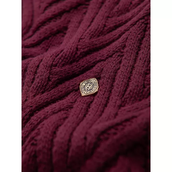  Pánsky sveter OMBRE OM-SWSW-0190 BURGUNDY 