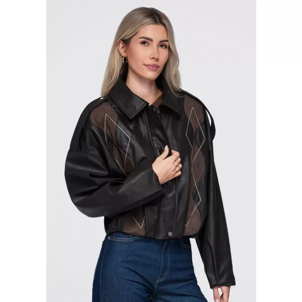 Dámska bunda OMBRE OW-JT-E0004 BROWN 