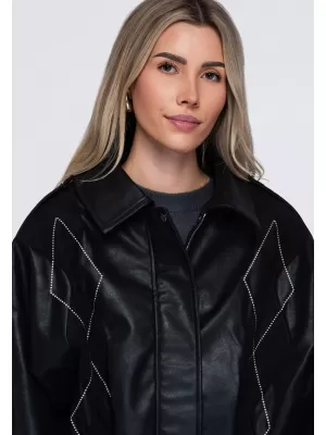Dámska bunda OMBRE OW-JT-E0004 BLACK