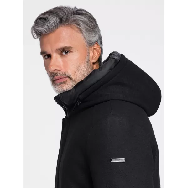  Pánska parka OMBRE OM-COWC-0161 BLACK 