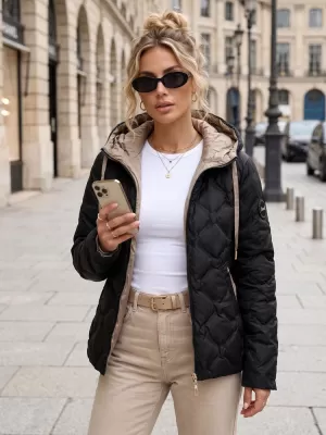 Dámska bunda DSTREET TY5886 ČIERNA