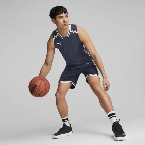  Pánsky dres PUMA HOOPS TEAM GAME JERSEY 676628-03 PUMA NAVY 