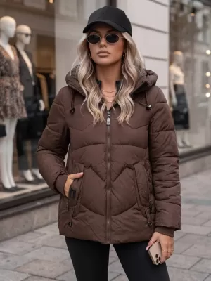 Dámska bunda DSTREET TY5752 HNEDÁ