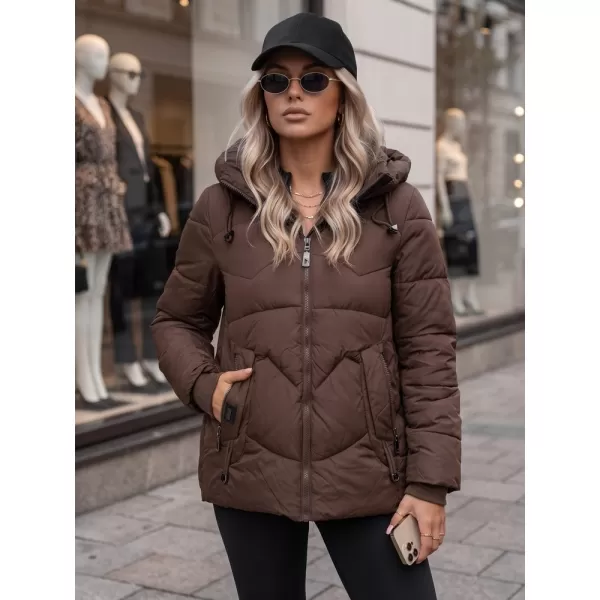  Dámska bunda DSTREET TY5752 HNEDÁ 
