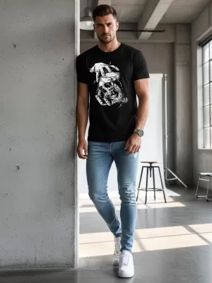 Pánske tričko DSTREET NX049R ČIERNA