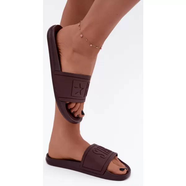  Dámske šľapky BIG STAR SHOES UU274072 HNEDÁ 
