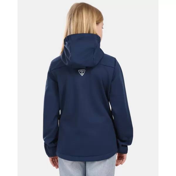  Detská softshellová bunda KILPI ONTAVIA-JG 1J0104KI TMAVO MODRÁ 