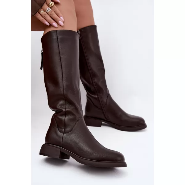  Dámske čižmy S.BARSKI JC62-1036 BROWN 
