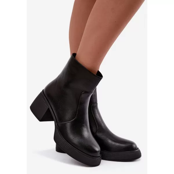  Dámske členkové topánky D&A CR62-3369 BLACK 