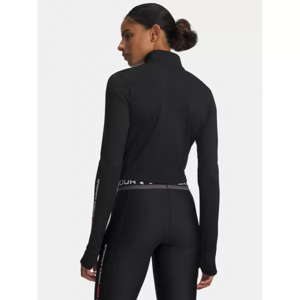  Dámske tričko UNDER ARMOUR TECH BRANDED 1/2 ZIP 6009988-001 ČIERNA 