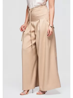 Dámske nohavice OMBRE OW-PA-E0014 TAUPE
