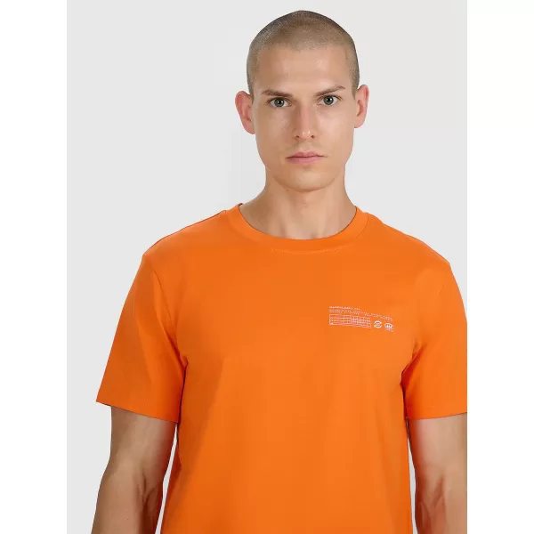  Pánske tričko 4F WAW25TTSHM2372 ORANGE 