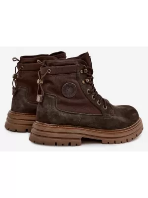 Pánske topánky BIG STAR SHOES UU174254 BROWN/BEIGE SHADOWS