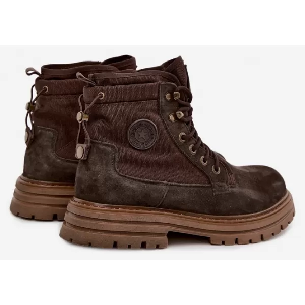  Pánske topánky BIG STAR SHOES UU174254 BROWN/BEIGE SHADOWS 