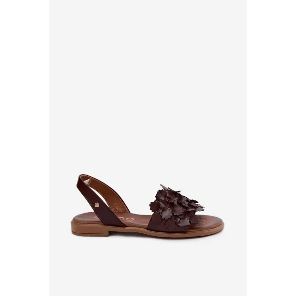  Dámske sandále ZAZOO 40468 CHOCOLATE 