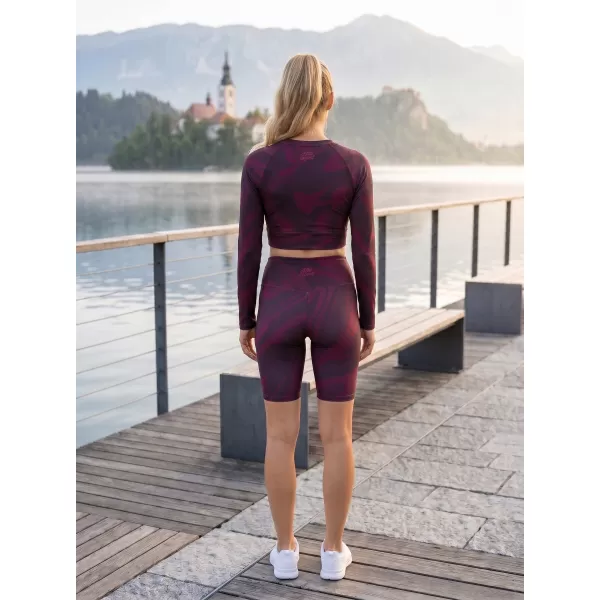 Dámske legíny nad kolená premium (nové veľkosti) ALTISPORT VOJ/ALW072LEG06 WINE-RED 