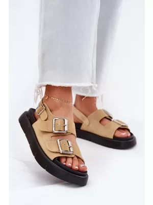Dámske sandále BIG STAR SHOES RR274665 BEIGE