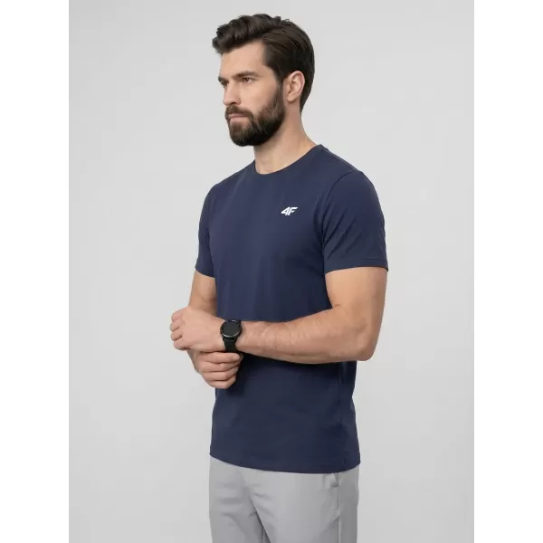  Pánske tričko 4F WAW25TTSHM2373 DENIM 