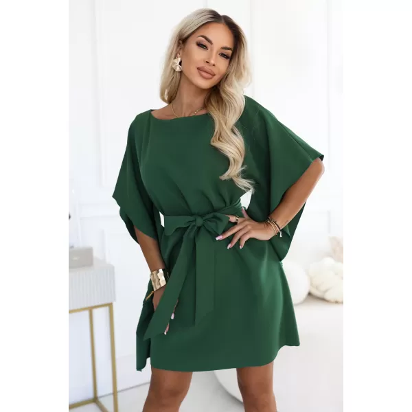 Dámske šaty NUMOCO 287-47 SMARAGDOVO ZELENÁ 