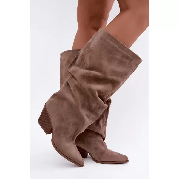  Dámske čižmy BOTO 2580A-1 KHAKI 