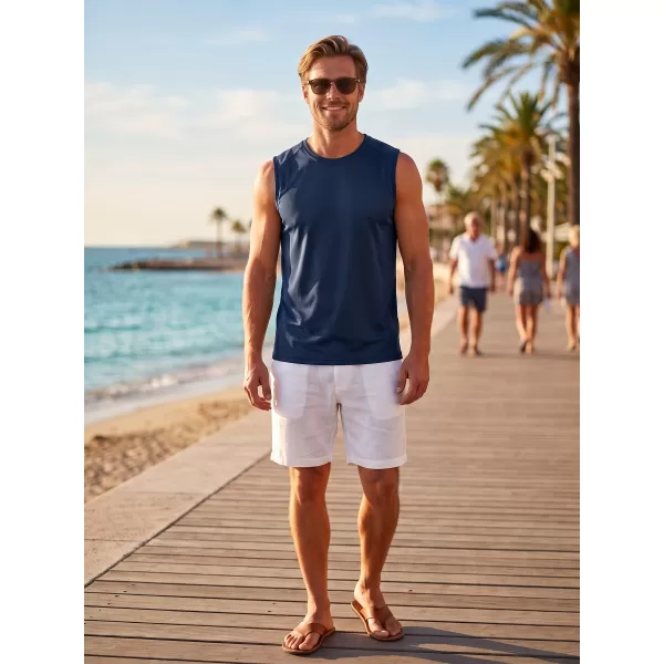  Pánske športové tielko MALFINI BREEZE 820 NÁMORNÁ MODRÁ 