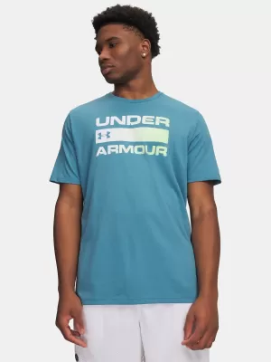 Pánske tričko UNDER ARMOUR TEAM ISSUE WORDMARK SS 1329582-466 MODRÁ